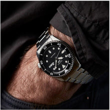 Load image into Gallery viewer, Seiko 5 Sports SKX Automatic Black Dial Silver Steel Strap Watch For Men - SRPK29K1