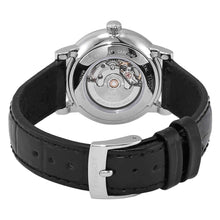 Load image into Gallery viewer, Tissot Carson Premium Automatic Lady Silver Dial Black Leather Strap Watch for Women - T122.207.16.033.00