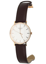 Load image into Gallery viewer, Tissot T Classic Everytime White Dial Brown Leather Strap Watch for Men - T109.610.36.031.00