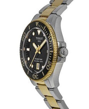 Load image into Gallery viewer, Tissot Seastar 1000 Black Dial Two Tone Steel Strap Watch for Women - T120.210.22.051.00