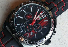 Load image into Gallery viewer, Tag Heuer Formula 1 Senna Special Edition Black Dial Two Tone Rubber Strap Watch for Men - WAZ1014.FT8027
