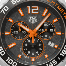 Load image into Gallery viewer, Tag Heuer Formula 1 Chronograph Ceramic Black Dial Silver Steel Strap Watch for Men - CAZ101AH.BA0842