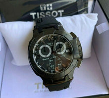 Load image into Gallery viewer, Tissot T Race Chronograph Black Dial Black Rubber Strap Watch for Men - T048.417.37.057.00
