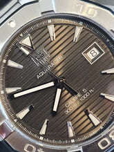 Load image into Gallery viewer, Tag Heuer Aquaracer Automatic Anthracite Grey Dial Silver Steel Strap Watch for Men - WAY2113.BA0928