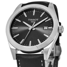 Load image into Gallery viewer, Tissot Gentleman Black Dial Black Leather Strap Watch For Men - T127.410.16.051.00