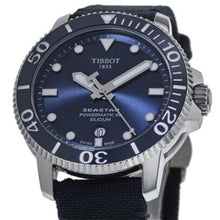 Load image into Gallery viewer, Tissot Seastar 1000 Powermatic 80 Silicium Blue Dial Blue Nylon Strap Watch For Men - T120.407.17.041.01