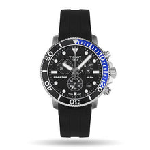 Load image into Gallery viewer, Tissot Seastar 1000 Chronograph Black Dial Black Rubber Strap Watch For Men - T120.417.17.051.02