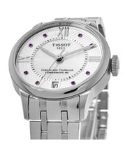 Load image into Gallery viewer, Tissot Chemin Des Tourelles Powermatic 80 Rubies Mother of Pearl Dial Silver Steel Strap Watch For Women - T099.207.11.113.00