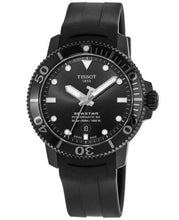 Load image into Gallery viewer, Tissot Seastar 1000 Powermatic 80 Black Dial Black Rubber Strap Watch For Men - T120.407.37.051.00