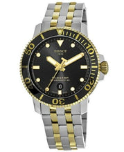 Load image into Gallery viewer, Tissot Seastar 1000 Powermatic 80 Black Dial Two Tone Steel Strap Watch For Men - T120.407.22.051.00
