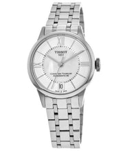 Load image into Gallery viewer, Tissot Chemin Des Tourelles Powermatic 80 Lady Silver Dial Silver Steel Strap Watch For Women - T099.207.11.118.00