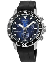 Load image into Gallery viewer, Tissot Seastar 1000 Chronograph Blue Dial Black Rubber Strap Watch For Men - T120.417.17.041.00