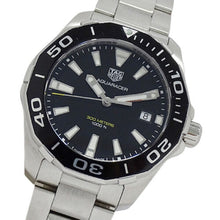 Load image into Gallery viewer, Tag Heuer Aquaracer Black Dial Silver Steel Strap Watch for Men - WAY111A.BA0928