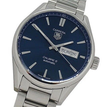 Load image into Gallery viewer, Tag Heuer Carrera Automatic Blue Dial Silver Steel Strap Watch for Men - WAR201E.BA0723