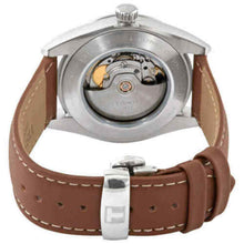 Load image into Gallery viewer, Tissot Gentlemen Powermatic 80 Silicium Blue Dial Brown Leather Strap Watch For Men - T127.407.16.041.00