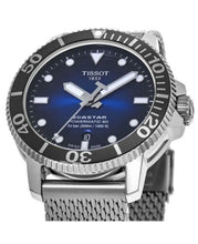 Load image into Gallery viewer, Tissot Seastar 1000 Powermatic 80 Blue Dial SIlver Mesh Bracelet Watch For Men - T120.407.11.041.02