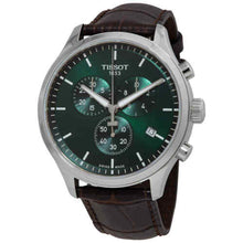 Load image into Gallery viewer, Tissot Chrono XL Chronograph Classic Green Dial Brown Leather Strap Watch For Men - T116.617.16.091.00