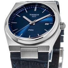 Load image into Gallery viewer, Tissot PRX Blue Dial Blue Leather Strap Watch for Men - T137.410.16.041.00