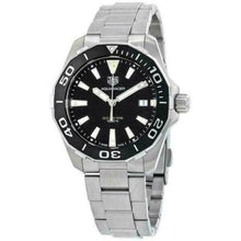 Load image into Gallery viewer, Tag Heuer Aquaracer Black Dial Silver Steel Strap Watch for Men - WAY111A.BA0928
