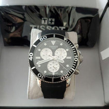 Load image into Gallery viewer, Tissot Seastar 1000 Chronograph Black Dial Black Rubber Strap Watch For Men - T120.417.17.051.00