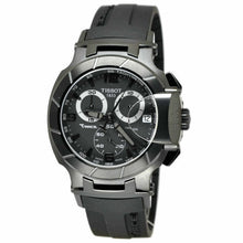 Load image into Gallery viewer, Tissot T Race Chronograph Black Dial Black Rubber Strap Watch for Men - T048.417.37.057.00