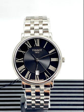 Load image into Gallery viewer, Tissot Carson Premium Black Dial Silver Steel Strap Watch For Men - T122.410.11.053.00