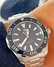 Load image into Gallery viewer, Tag Heuer Aquaracer Black Dial Watch for Men - WAY111A.BA0928