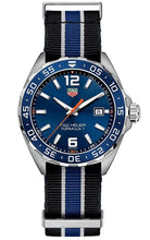 Load image into Gallery viewer, Tag Heuer Formula 1 Quartz Blue Dial Two Tone NATO Strap Watch for Men - WAZ1010.FC8197