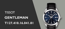 Load image into Gallery viewer, Tissot Gentlemen Blue Dial Black Leather Strap Watch for Men - T127.410.16.041.01