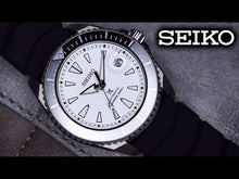 Load image into Gallery viewer, Seiko Shogun Prospex Titanium Divers Automatic White Dial Black Rubber Strap Watch For Men - SPB191J1