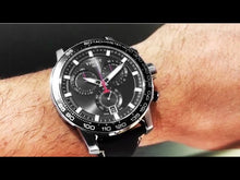 Load image into Gallery viewer, Tissot Supersport Chrono Black Dial Black Leather Strap Watch for Men - T125.617.16.051.00