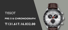 Load image into Gallery viewer, Tissot T Sport PRS 516 Chronograph Silver Dial Brown Leather Strap Watch for Men - T131.617.16.032.00