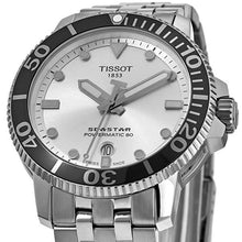 Load image into Gallery viewer, Tissot Seastar 1000 Powermatic 80 Silver Dial Silver Steel Strap Watch For Men - T120.407.11.031.00
