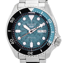 Load image into Gallery viewer, Seiko 5 Sports SKX Skeleton Green Dial Silver Steel Strap Watch For Men - SRPJ45K1