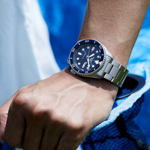 Load image into Gallery viewer, Seiko 5 Sports Automatic Analog Blue Dial Silver Steel Strap Watch For Men - SRPD51K1