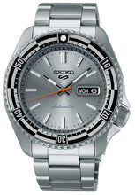 Load image into Gallery viewer, Seiko 5 Sports Special Edition Silver Dial Silver Steel Strap Watch For Men - SRPK09K1