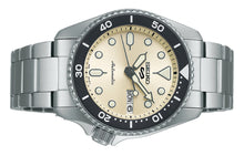 Load image into Gallery viewer, Seiko 5 Sports SKX Automatic Cream Dial Silver Steel Strap Watch For Men - SRPK31K1