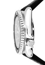 Load image into Gallery viewer, Seiko 5 Sports SKX Automatic Black Dial Black Leather Strap Watch for Men - SRPD55K2