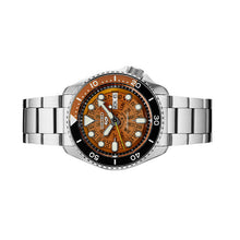 Load image into Gallery viewer, Seiko 5 Sports Sonar Special Edition Brown Dial Silver Steel Strap Watch For Men - SRPJ47K1
