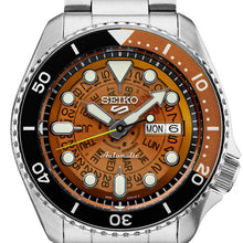 Load image into Gallery viewer, Seiko 5 Sports Sonar Special Edition Brown Dial Silver Steel Strap Watch For Men - SRPJ47K1