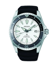 Load image into Gallery viewer, Seiko Shogun Prospex Titanium Divers Automatic White Dial Black Rubber Strap Watch For Men - SPB191J1