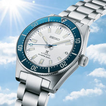 Load image into Gallery viewer, Seiko Prospex Diver 140th Anniversary Limited Edition White Dial Silver Steel Strap Watch For Men - SPB213J1