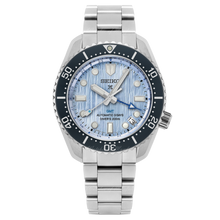 Load image into Gallery viewer, Seiko Prospex Limited Edition Automatic GMT Glacier Blue Dial Silver Steel Strap Watch For Men - SPB385J1