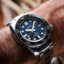 Load image into Gallery viewer, Seiko Prospex Sea Automatic Diver Green Dial Silver Steel Strap Watch For Men - SPB187J1