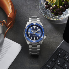Load image into Gallery viewer, Seiko 5 Sports Automatic Analog Blue Dial Silver Steel Strap Watch For Men - SRPD51K1