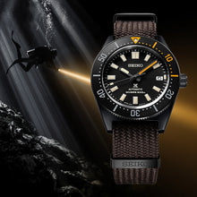 Load image into Gallery viewer, Seiko Prospex Black Series 1965 Limited Edition Black Dial Brown NATO Strap Watch For Men - SPB253J1