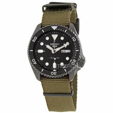 Load image into Gallery viewer, Seiko 5 Sport Automatic Black Dial Green Nylon Strap Watch For Men - SRPD65K4