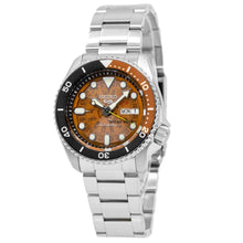 Load image into Gallery viewer, Seiko 5 Sports Sonar Special Edition Brown Dial Silver Steel Strap Watch For Men - SRPJ47K1