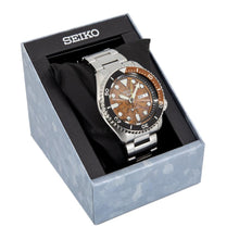 Load image into Gallery viewer, Seiko 5 Sports Sonar Special Edition Brown Dial Silver Steel Strap Watch For Men - SRPJ47K1