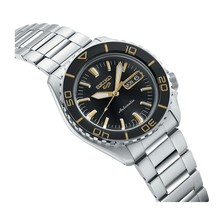 Load image into Gallery viewer, Seiko 5 Sport Automatic SKX Series Black Dial Silver Steel Strap Watch for Men - SRPK99K1